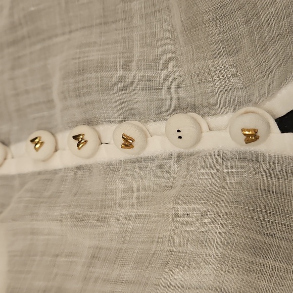 💕ZIMMERMANN💕 Botanica Butterfly Blouse ~ Pearl White 3 = US 10 Large - Picture 15 of 16